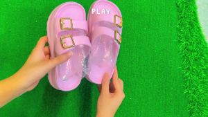 Sandal Slop Anak Perempuan Sendal Anak Antislip Tinggi EVA Jelly Karet Kekinian Premium