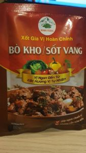 Sốt bò kho (bò sốt vang) mama food đặc sản lạng sơn túi 80g