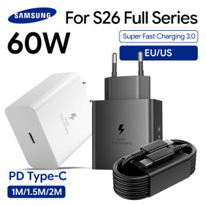 Samsung | Original Samsung 60W Charger Super Fast Charger Type C PD Charger Galaxy S26 Ultra S25 FE S24 S23 S22 S22 A56 A57 Tab S11 S10 S9