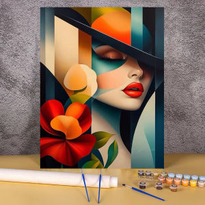 DIY Painting By Numbers Wall Decor Living Room For Home Abstract Girl Pictures By Numbers Kitchen Supplies Handpainted Gift