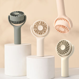 Quạt Sạc Usb Tay Cầm Xách Tay Gió Mạnh Mới Điều Chỉnh 180 ° Để Bàn Không Tiếng Ồn Quạt Nhỏ Kèm Dây Buộc Quạt 7 Cánh Bền Lâu