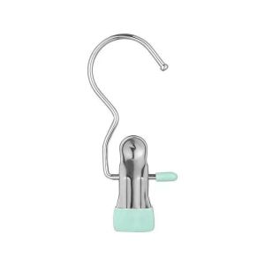 Stainless Steel Multi-Functional Clothesline Clips Windproof Socks No-Trace Towel Hat Storage Clips Hanger Household Organizer