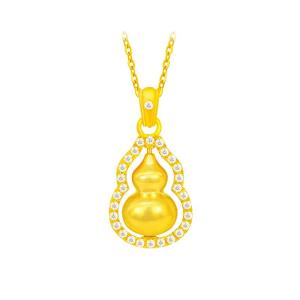 Rotating Gold Inlaid Pendant