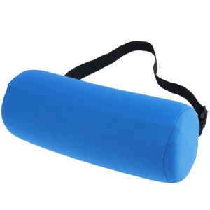 1/2 ชิ้น Lumbar Support Roll หน่วยความจําโฟมกระบอกหมอนหนุนพร้อมสายรัดยืดหยุ่น Ergonomic Lower Back หมอนเดินทางแบบพกพา
