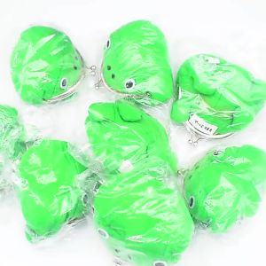 Bandai | 2026 Cute Anime Frog Wallet Coin Purse Kiss Lock Coin Wallet Funny Plush Frog Shape For Women Little Stuff Money Bag Accessories
