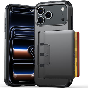 Ốp Điện Thoại Có Khe Đựng Thẻ Trượt Cho iPhone 18/17 Pro Max/17E/16E/16/15/14 Plus/13/12 Pro Bảo Vệ Kép Hai Lớp Chống Sốc Có Ngăn Đựng Thẻ Chống Trượt