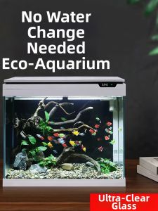Sunsun | Small Living Room Aquarium with Transparent Base Cabinet