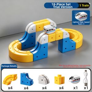 Magnetic Track Train Building Set Educational Toy