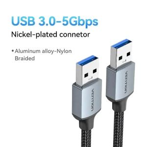 Vention | Vention USB to USB 3.0 Extension Cable Type A Male to Male USB Extender for Radiator Hard Disk TV Box USB 3.0 Cable Extension