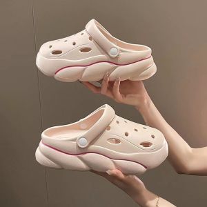 Cute Cartoon Thick Bottom Sandals Womens Summer Outdoor Wear 2025 New Heightening Small Stature Anti-slip Open-Toe Slippers