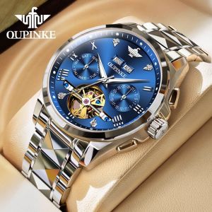 OLEVS | Skeleton Tourbillon Automatic Mens Watch Waterproof