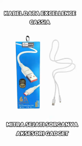EXCELLENCE Kabel Data Cassia 6A Lightning/Micro USB/Type-C Original High Quality