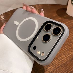 Luxury 2 IN 1 Magnetic Shockproof Case for iPhone 17 Air 16 15 14 Plus 13 12 11 Pro Max Liquid Silicone Magsafe Bumper Cover