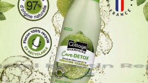 Cottage Detox Shampoo for Oily Hair Organic Lime Plant Keratin 97% Natural Origin Made in France 250ml