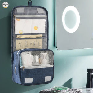 Portable Toiletries Bag / High Capacity Travel Organizer / Collapsible Cosmetics Bag