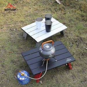 Outdoor Mini Table Lightweight Foldable and Portable Small Camping Table Simple Aluminum Alloy Tea Table Travel Supplies