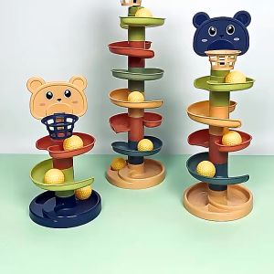 REDFIRE TOYS MAINAN EDUKASI ROLLING BALL SELUNCURAN BOLA KELERENG 7 TINGKAT 7 BOL