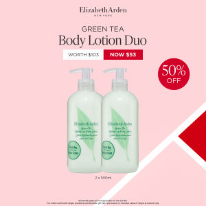 Buy 1 Get 1 | Elizabeth Arden Green Tea Body Lotion 500ml Duo Set