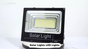 100k+ salses solar flood light street lamp with solar panel outdoor waterproof IP68 YESQ original LED light automatic