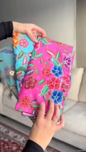 Batik Sarung Fabric Small Flower Cotton for Making Clothes Comfortable Not Easy to Fade