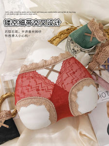 Red Lace Pure Cotton Underwear 2025 Snake Year Chinese Zodiac Matching Boudoir Pants mid Waist Triangle Briefs for Women