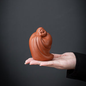 Handmade Purple Clay Tea Buddha Pet Home Decoration Zen Spirit Cute Tea Play Tea Artistic Ornament Vintage Style Yuxuan Moli