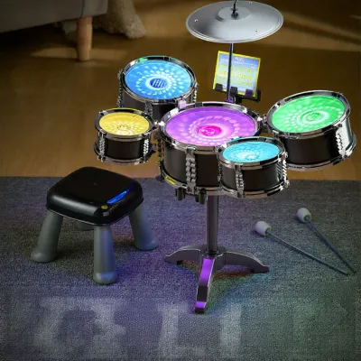 YISBRO | Childrens Beginner Home Practice Toy Drum Set