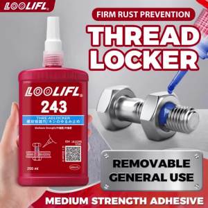 LOOLIFL | Thread Locking Agent Anaerobic Adhesive Used for Nuts Bolts Fasteners Screw Glue to Prevent Loosening and Corrosion