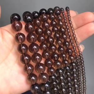 Natural Stone Beads Smoky Quartzs Crystal Loose Spacer Beads For Jewelry Making DIY Bracelet Necklace 15 Strands 4/6/8/10/12mm