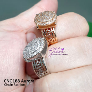 Cincin Wanita Aurora Mewah Elegan Awet Anti Karat Perhiasan Fashion Import Kualitas Premium cng188