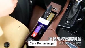 Box Kursi Mobil Car Seat Organizer Storage Side Pocket Cup Holder USB