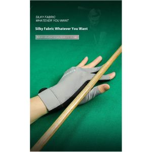 HUIESON ถุงมือบิลเลียดน้ำหนักเบาระบายอากาศได้ดีซับเหงื่อถุงมือสัมผัสสามนิ้วถุงมือป้องกันลื่นเทนนิสโต๊ะสนุกเกอร์แพ็คเดี่ยว