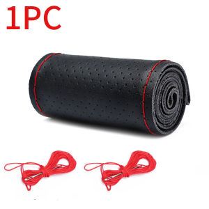 Genuine Leather Steering Wheel Cover For Car Products Braiding Steering Wheel Protector Cover For Bmw E46 Golf 4 5 Accessories