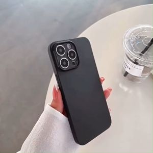 Transparent Matte Case For iPhone 12 13 Mini Ultra-Thin Soft Full Cover Camera Protect Casing