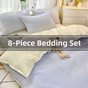 Pure Cotton Double Bedding Set For Home Use
