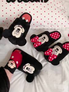 XIXITIAO | Slippers Fine Stripes Bow Autumn Winter