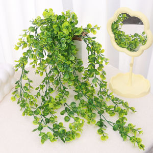 78cm hoa giả dây leo mô phỏng bạch đàn lá cây xanh mây Treo Tường Lá bằng nhựa cỏ vườn Văn phòng đám cưới trang trí ban công