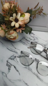 KACAMATA SEMI CATEYE PHOTOCHROMIC BAHAN TEBAL TRENDY MODERN AESTHETIC