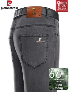 Pierre Cardin | Quần Jeans Thẳng Mỏng Thoáng Mát Chất Liệu Tencel Cho Mùa Hè