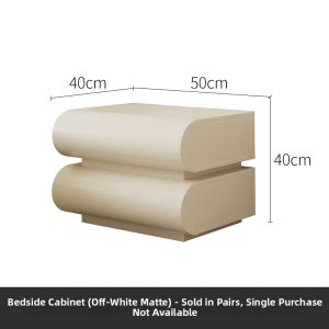 French Cream Style Nightstand for Bedroom Storage Modern
