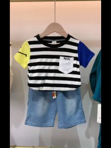 Summer 0-4 pakaian budak lelaki pakaian kid clothes sets for boy Top+shorts sets
