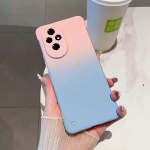 Honor 200 5G Case Honor 200 Pro Hard Case Skin-like Gradient Two-tone Borderless Ultra-thin Phone Case