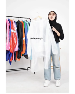 Jas Hujan Warna Biru Pvc Awet Tahan Lama Jaket Celana Hemat Elephant Brand