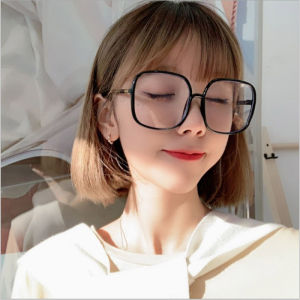 Big Frame Anti-Blue Light Glasses Women Men Computer Oversized Square Frame  Eyeglasses