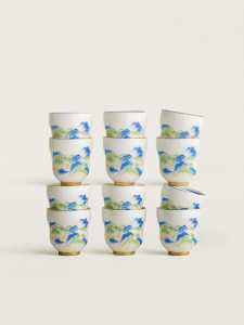 JIXIANSHENG | Jade Gilt Landscapes Mug