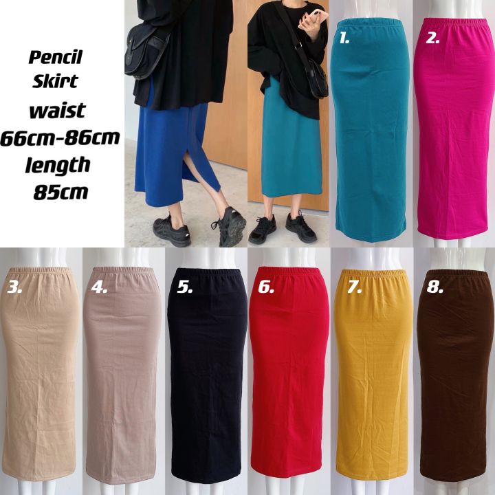 Pencil Skirt Cotton Women Skirt Labuh Maxi Long Skirt Lazada