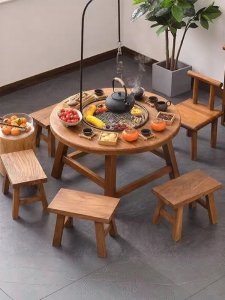 BEIANLANG | Multifunction Carbon/Electric Tea Table Wooden