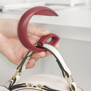 Table Side Hanging Bag Hook Non punching Student Table Side Bookbag Hook Portable and Mobile Office Desktop Bag Holder