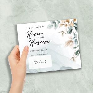 [100 pcs] Blangko Undangan Pernikahan - Blangko Undangan Nikah Kosongan Rindu 12
