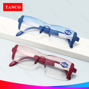 TANCO 5012 ผู้ชายแฟชั่นและผู้หญิงแว่นตาอ่านหนังสือป้องกันแสงสีฟ้าเลนส์สายตายาวป้องกันความเมื่อยล้าตา + 1.0 + 1.5 + 2.0 + 2.5 + 3.0 + 3.5 + 4.0